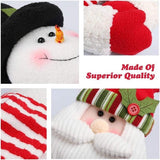 Darrahopens Home & Garden > Curtains > Curtain Accessories Christmas Themed Curtain Ties - (Set of Two) - Curtain Ties - Curtain Hooks - Snowman Design - Suitable for curtains, windows, wine bottle decorations, Christmas decorations, home and party decorations.
