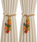 Darrahopens Home & Garden > Curtains > Curtain Accessories Curtain Bows - Cute Cartoon Pumpkin Curtain Bows - Christmas and Halloween Curtain Hooks