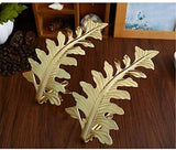 Darrahopens Home & Garden > Curtains > Curtain Accessories Curtain Hook - Leaf Curtain Wall Hook - Curtain Accessory - Set of 2 (Gold)