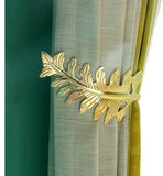 Darrahopens Home & Garden > Curtains > Curtain Accessories Curtain Hook - Leaf Curtain Wall Hook - Curtain Accessory - Set of 2 (Gold)