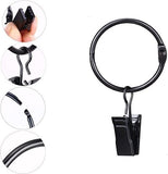 Darrahopens Home & Garden > Curtains > Curtain Accessories Curtain rod with clips - 20 pieces - Black 38 mm - Hanging clothes - Hanging small items