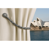 Darrahopens Home & Garden > Curtains > Curtain Accessories Magnetic weaved rope tieback Grey