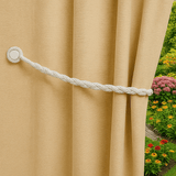Darrahopens Home & Garden > Curtains > Curtain Accessories Magnetic weaved rope tieback White