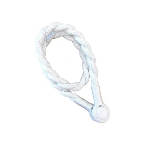 Darrahopens Home & Garden > Curtains > Curtain Accessories Magnetic weaved rope tieback White