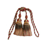 Darrahopens Home & Garden > Curtains > Curtain Accessories Multi Coloured Double Tassel Curtain Tieback