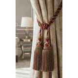 Darrahopens Home & Garden > Curtains > Curtain Accessories Multi Coloured Double Tassel Curtain Tieback