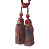 Darrahopens Home & Garden > Curtains > Curtain Accessories Multi Coloured Double Tassel Curtain Tieback