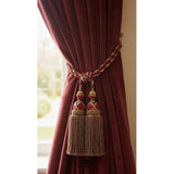 Darrahopens Home & Garden > Curtains > Curtain Accessories Multi Coloured Double Tassel Curtain Tieback
