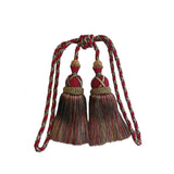 Darrahopens Home & Garden > Curtains > Curtain Accessories Multi Coloured Double Tassel Curtain Tieback