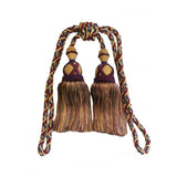 Darrahopens Home & Garden > Curtains > Curtain Accessories Multi Coloured Double Tassel Curtain Tieback
