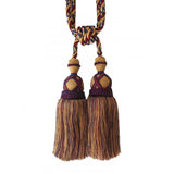 Darrahopens Home & Garden > Curtains > Curtain Accessories Multi Coloured Double Tassel Curtain Tieback