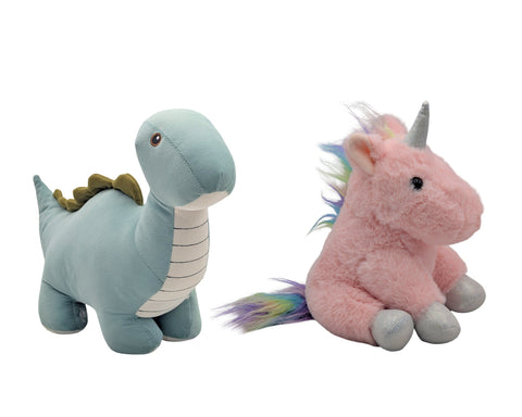 Darrahopens Home & Garden > Curtains > Curtain Accessories Set 2 Unicorn & Dino Door Stopper Assort 25cm