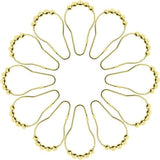 Darrahopens Home & Garden > Curtains > Curtain Accessories Shower curtain hooks (12-piece) - Curtain rings - Stainless steel rings with sliding system - Gold