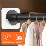 Darrahopens Home & Garden > Curtains > Curtain Accessories Shower rod bracket - Curtain bracket - Self-adhesive rod mounting without drilling - Transparent rod hook - Mounting stickers (8 pieces)