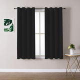 Darrahopens Home & Garden > Curtains > Curtains & Drapes 2X Blockout Curtains 100% Blackout Window Curtain Draperies Pair Eyelet 3 Layers 132CM(W) x 114CM(D)