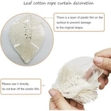 Darrahopens Home & Garden > Curtains > Curtains & Drapes Curtain hooks - 2 sets of hand-woven curtains - curtain cords and curtain leaves