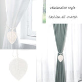 Darrahopens Home & Garden > Curtains > Curtains & Drapes Curtain hooks - 2 sets of hand-woven curtains - curtain cords and curtain leaves