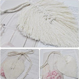 Darrahopens Home & Garden > Curtains > Curtains & Drapes Curtain hooks - 2 sets of hand-woven curtains - curtain cords and curtain leaves