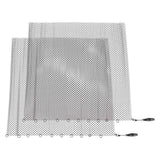 Darrahopens Home & Garden > Curtains > Curtains & Drapes Fireplace Mesh Screen Curtain 2 Wide Panels Hanging Replacement Screens for Home Wood Burning Fireplace Black 24x18in In Australia - Darrahopens