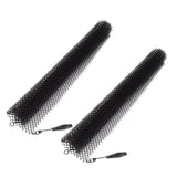 Darrahopens Home & Garden > Curtains > Curtains & Drapes Fireplace Mesh Screen Curtain 2 Wide Panels Hanging Replacement Screens for Home Wood Burning Fireplace Black 24x18in In Australia - Darrahopens