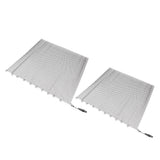 Darrahopens Home & Garden > Curtains > Curtains & Drapes Fireplace Mesh Screen Curtain 2 Wide Panels Hanging Replacement Screens for Home Wood Burning Fireplace Black 24x18in In Australia - Darrahopens