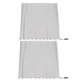 Darrahopens Home & Garden > Curtains > Curtains & Drapes Fireplace Mesh Screen Curtain 2 Wide Panels Hanging Replacement Screens for Home Wood Burning Fireplace Black 24x18in In Australia - Darrahopens