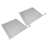 Darrahopens Home & Garden > Curtains > Curtains & Drapes Fireplace Mesh Screen Curtain 2 Wide Panels Hanging Replacement Screens for Home Wood Burning Fireplace Black 24x18in In Australia - Darrahopens