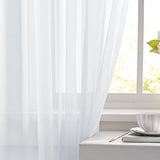 Darrahopens Home & Garden > Curtains > Curtains & Drapes grey Light Transparent Window Sheers, 2 Pieces, Multiple Sizes Available