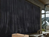 Darrahopens Home & Garden > Curtains > Curtains & Drapes Large Thick Faux Mink Velvet Curtains Blockout 540x 230cm+Hook Pinch Pleat Black