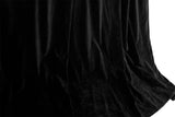 Darrahopens Home & Garden > Curtains > Curtains & Drapes Large Thick Faux Mink Velvet Curtains Blockout 540x 230cm+Hook Pinch Pleat Black