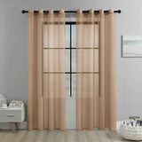 Darrahopens Home & Garden > Curtains > Curtains & Drapes Mandy Orange Light Transparent Window Sheers, 2 Pieces, Multiple Sizes Available