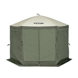 Darrahopens Home & Garden > Curtains > Curtains & Drapes VEVOR Pop Up Gazebo Tent, Pop-Up Screen Tent 6 Sided Canopy Sun Shelter with 6 Removable Privacy Wind Cloths & Mesh Windows, 10x10FT Quick Set Screen Tent with Mosquito Netting, Army Green