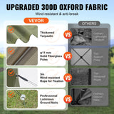 Darrahopens Home & Garden > Curtains > Curtains & Drapes VEVOR Pop Up Gazebo Tent, Pop-Up Screen Tent 6 Sided Canopy Sun Shelter with 6 Removable Privacy Wind Cloths & Mesh Windows, 10x10FT Quick Set Screen Tent with Mosquito Netting, Army Green