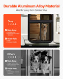 Darrahopens Home & Garden > Curtains > Curtains & Drapes VEVOR RV Screen Door Protector, 571.5 x 508 mm Door Grille, Easy to Install and Disassemble, Reinforced Breathable Protective Mesh, Aluminum Alloy Camper RV Entry Protector for Pet Protection, Black