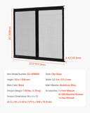 Darrahopens Home & Garden > Curtains > Curtains & Drapes VEVOR RV Screen Door Protector, 571.5 x 508 mm Door Grille, Easy to Install and Disassemble, Reinforced Breathable Protective Mesh, Aluminum Alloy Camper RV Entry Protector for Pet Protection, Black