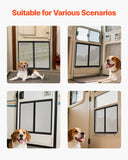 Darrahopens Home & Garden > Curtains > Curtains & Drapes VEVOR RV Screen Door Protector, 571.5 x 508 mm Door Grille, Easy to Install and Disassemble, Reinforced Breathable Protective Mesh, Aluminum Alloy Camper RV Entry Protector for Pet Protection, Black