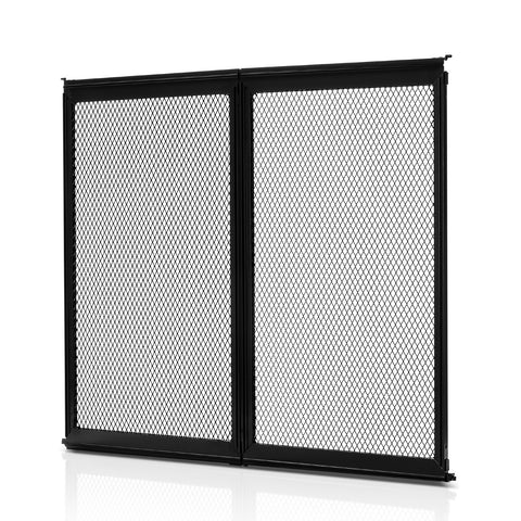 Darrahopens Home & Garden > Curtains > Curtains & Drapes VEVOR RV Screen Door Protector, 571.5 x 508 mm Door Grille, Easy to Install and Disassemble, Reinforced Breathable Protective Mesh, Aluminum Alloy Camper RV Entry Protector for Pet Protection, Black