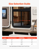 Darrahopens Home & Garden > Curtains > Curtains & Drapes VEVOR RV Screen Door Protector,  622.3 x 508 mm Door Grille, Easy to Install and Disassemble, Reinforced Breathable Protective Mesh, Aluminum Alloy Camper RV Entry Protector for Pet Protection, Black