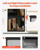 Darrahopens Home & Garden > Curtains > Curtains & Drapes VEVOR RV Screen Door Protector,  622.3 x 508 mm Door Grille, Easy to Install and Disassemble, Reinforced Breathable Protective Mesh, Aluminum Alloy Camper RV Entry Protector for Pet Protection, Black
