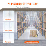 Darrahopens Home & Garden > Curtains > Curtains & Drapes VEVOR Strip Curtain, 4572 cm Length x 20 cm Width x 2 mm Thickness, Clear Ribbed PVC Curtain Strip Door Bulk Roll, Plastic Door Strips for Doorways of Supermarket, Garage, Warehouse, Barn, Pet House