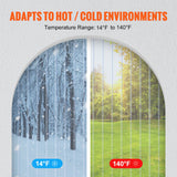 Darrahopens Home & Garden > Curtains > Curtains & Drapes VEVOR Strip Curtain, 4572 cm Length x 20 cm Width x 2 mm Thickness, Clear Ribbed PVC Curtain Strip Door Bulk Roll, Plastic Door Strips for Doorways of Supermarket, Garage, Warehouse, Barn, Pet House