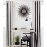 Darrahopens Home & Garden > Curtains Designers Choice Pair of Linen Cotton Coated Eyelet Curtains Grey 140 x 213cm