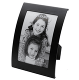 Darrahopens Home & Garden > Decor 3x Curve Picture Photo Frame Curved Aluminium Portrait 10cm x 15cm (4"x6")  - Black