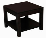 Darrahopens Home & Garden > Decor Amsterdam Solid Mahogany Timber Lamp Table 60 x 60 cm (Chocolate)