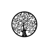 Darrahopens Home & Garden > Decor Artiss Metal Wall Art Hanging Sculpture Home Decor Leaf Tree of Life Round Frame