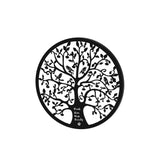 Darrahopens Home & Garden > Decor Artiss Metal Wall Art Hanging Sculpture Home Decor Leaf Tree of Life Round Frame