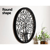 Darrahopens Home & Garden > Decor Artiss Metal Wall Art Hanging Sculpture Home Decor Leaf Tree of Life Round Frame