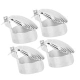 Darrahopens Home & Garden > Decor > Candle Accessories 4Pcs Candle Snuffer Candle Extinguisher Metal Shell Pattern Automatic Candle Stopper for Candle Extinguishing Silver In Australia - Darrahopens