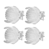 Darrahopens Home & Garden > Decor > Candle Accessories 4Pcs Candle Snuffer Candle Extinguisher Metal Shell Pattern Automatic Candle Stopper for Candle Extinguishing Silver In Australia - Darrahopens