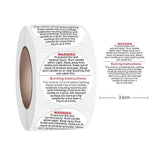 Darrahopens Home & Garden > Decor > Candle Accessories 500PCS Candle Warning Labels Roll Round Stickers for Jars Wax Melts Containers